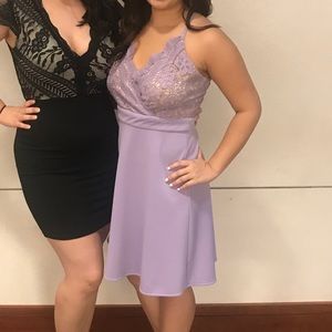 Lavendar Lace Dress from Francesca's